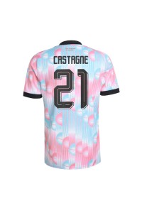 Belgia Timothy Castagne #21 Jalkapallovaatteet Vieraspaita MM-kisat 2026 Lyhythihainen